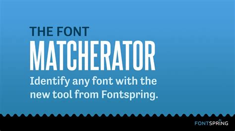 matcherator font finder.